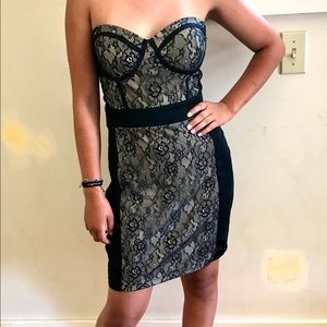 NWOT. H&M strapless cocktail dress